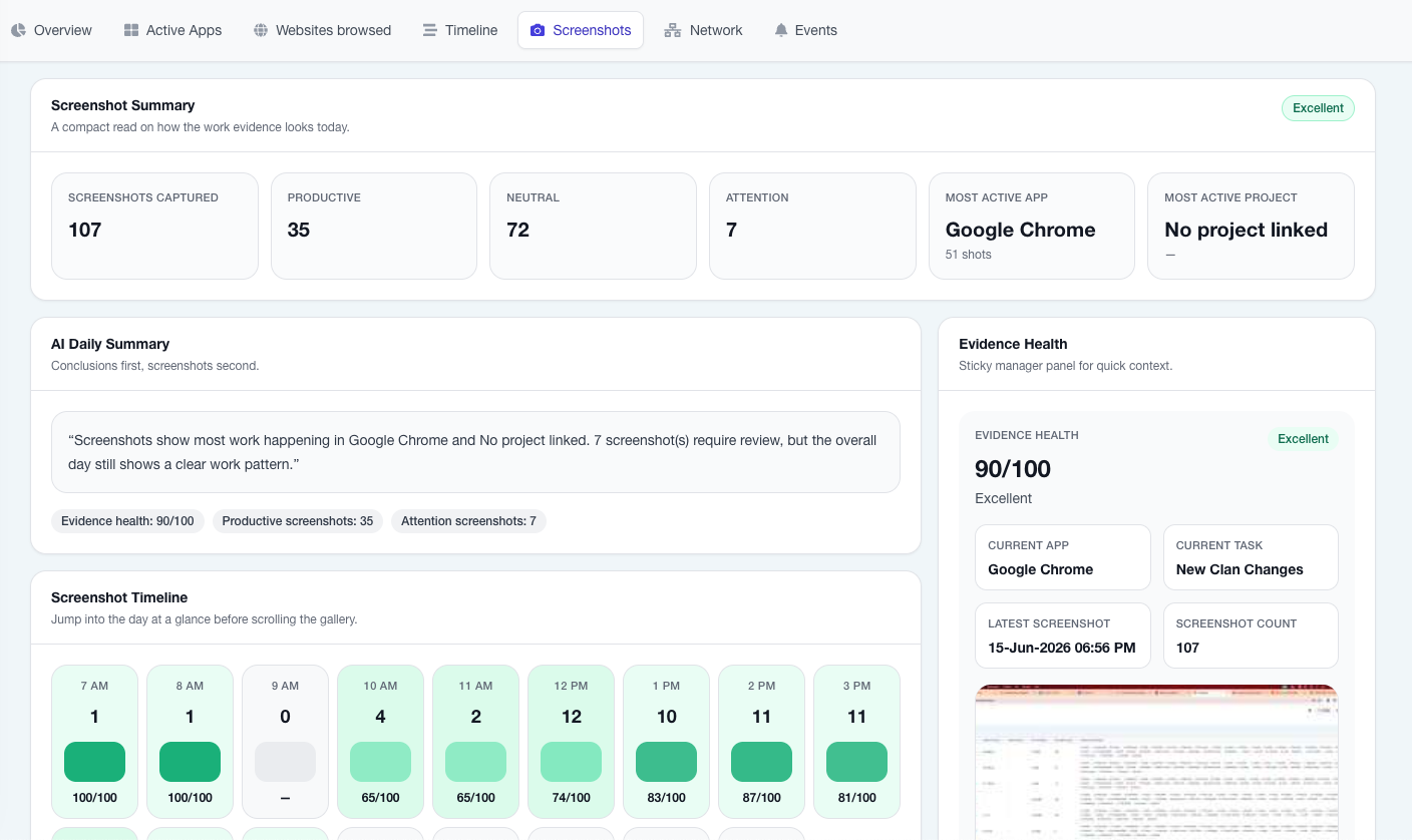 Employee Monitoring Module For Worksuite CRM